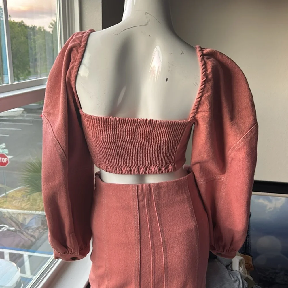 Free People Pink Skirt Set - Picture 5 of 9